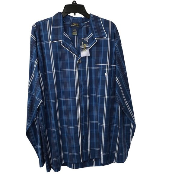 POLO RALPH LAUREN ‎ MENS LONG SLEEVE PAJAMA TOP NWT - Picture 1 of 7